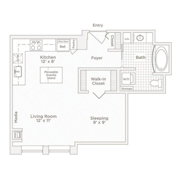 0 bedroom apartment for rent