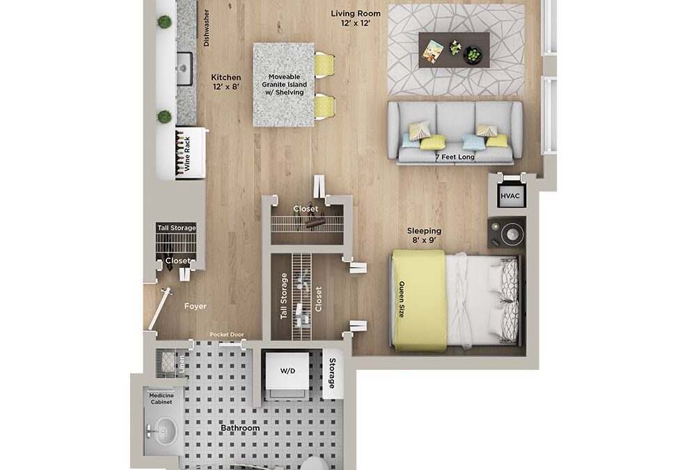 0 bedroom apartment for rent